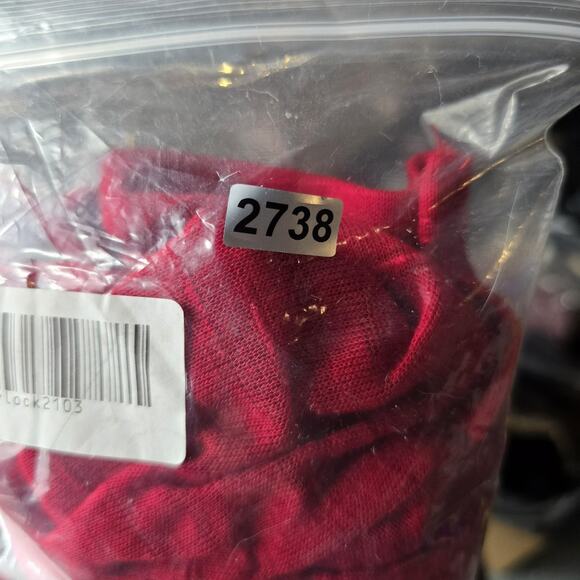 Catherines Cardigan Sweater 2X Red Sheer Open Front Lightweight Plus 22w 24w - Picture 7 of 7